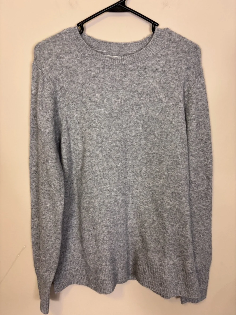 J. Crew Extra Soft Women's Crewneck Oversized Fit Sweater - Heather‎ Gray Medium